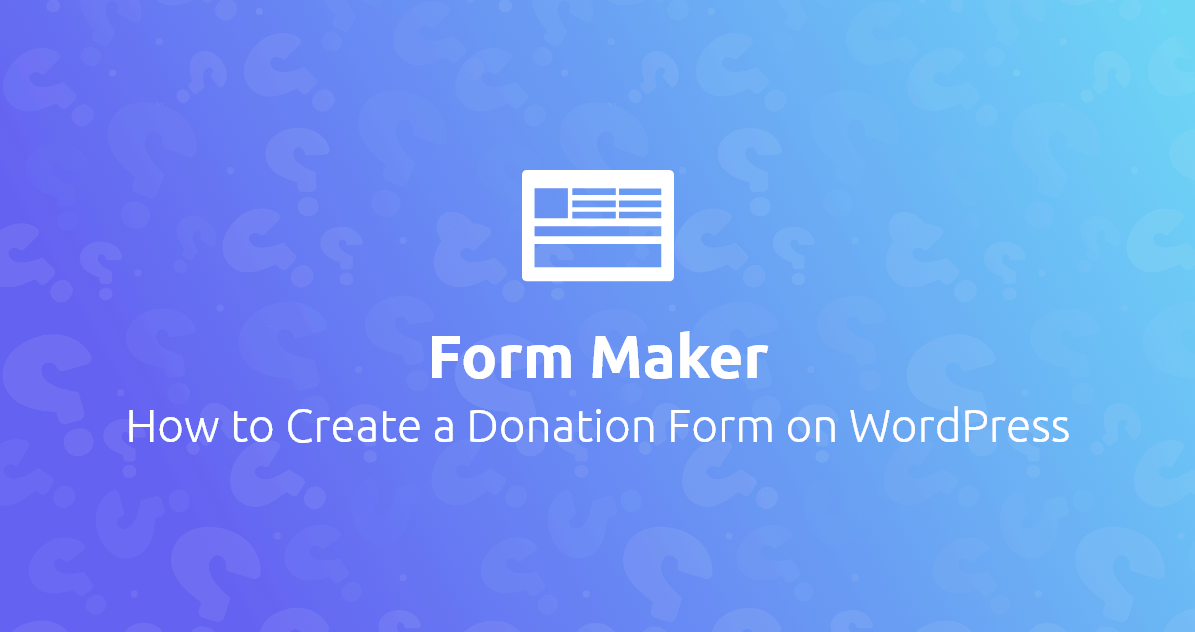 WP Form Maker
