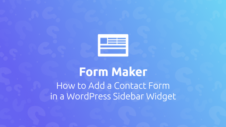 WP Form Maker banner