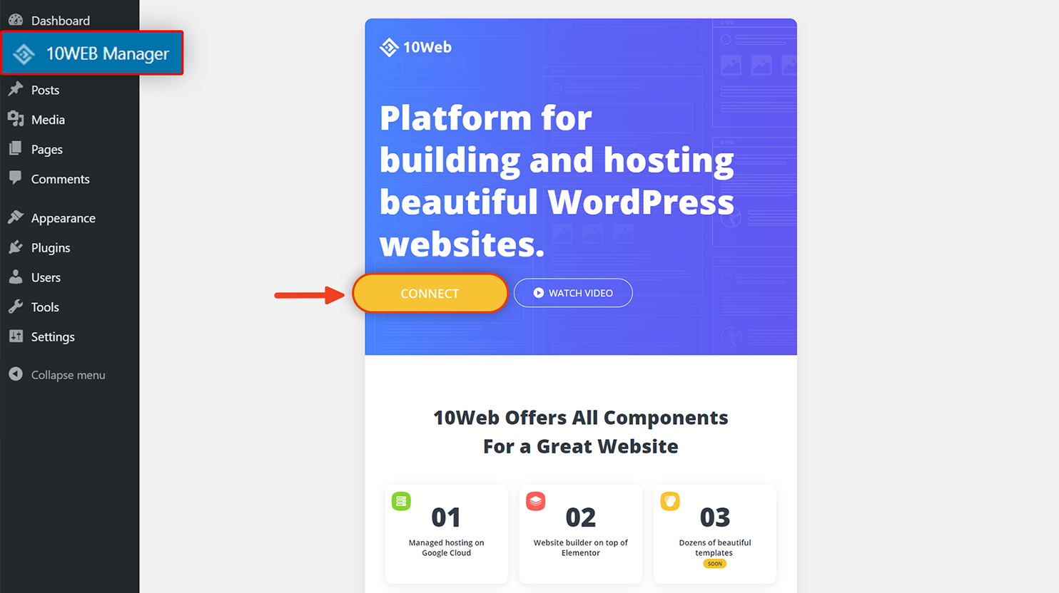How to Connect Your WordPress Website to 10Web Platform