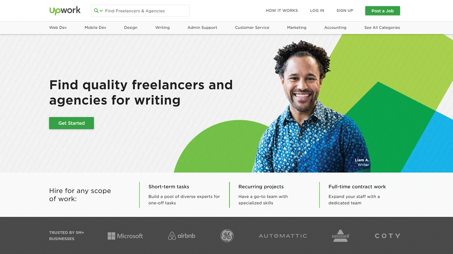 Landing page - Upwork