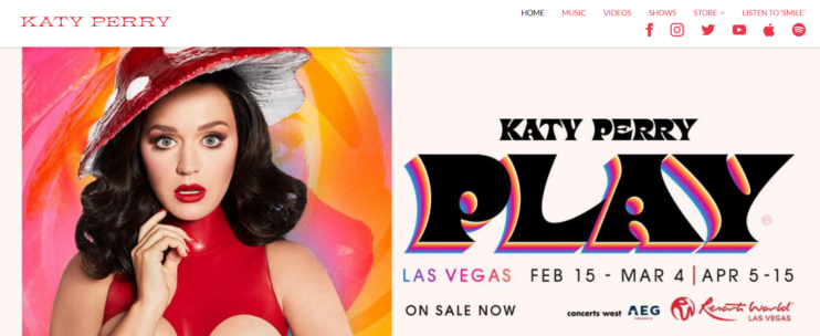 Katy Perry Website