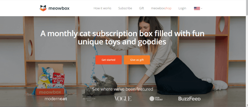 MeowBox Landing Page