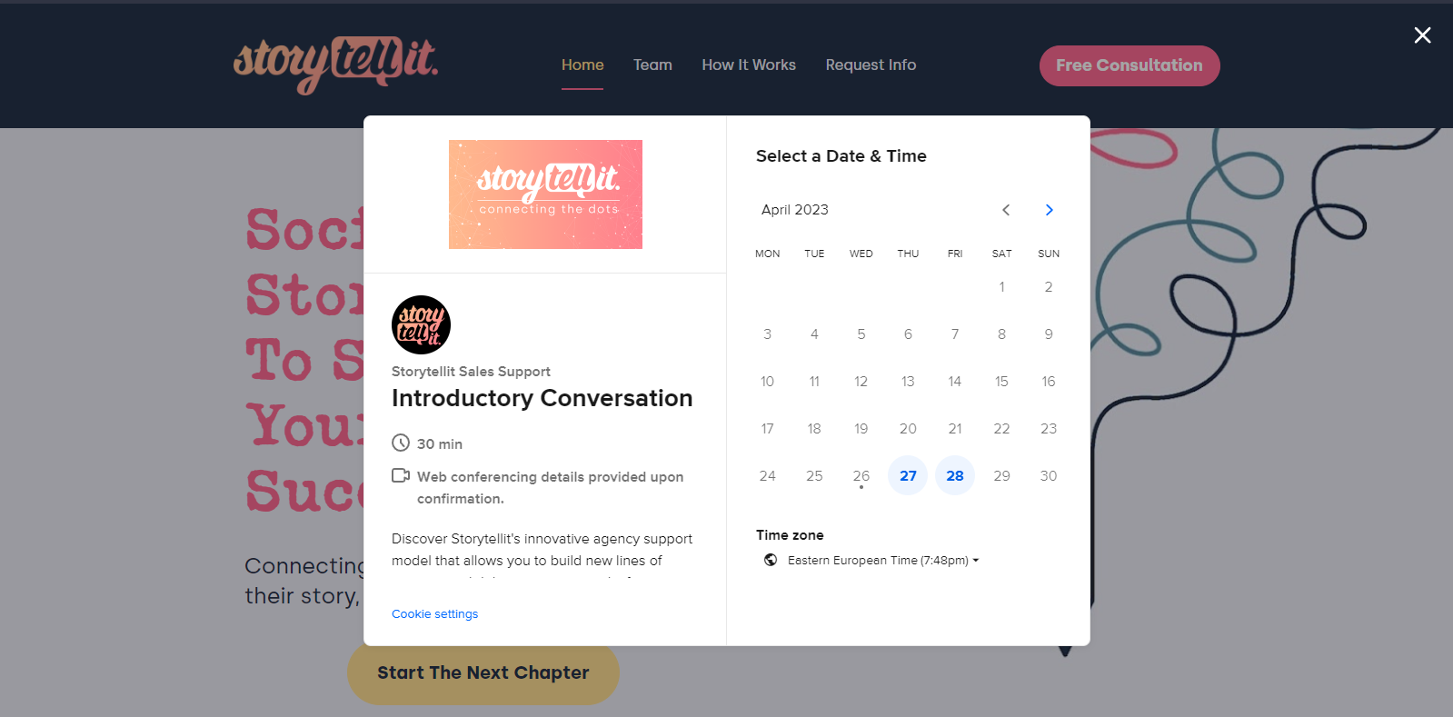 Storytellit Landing Page