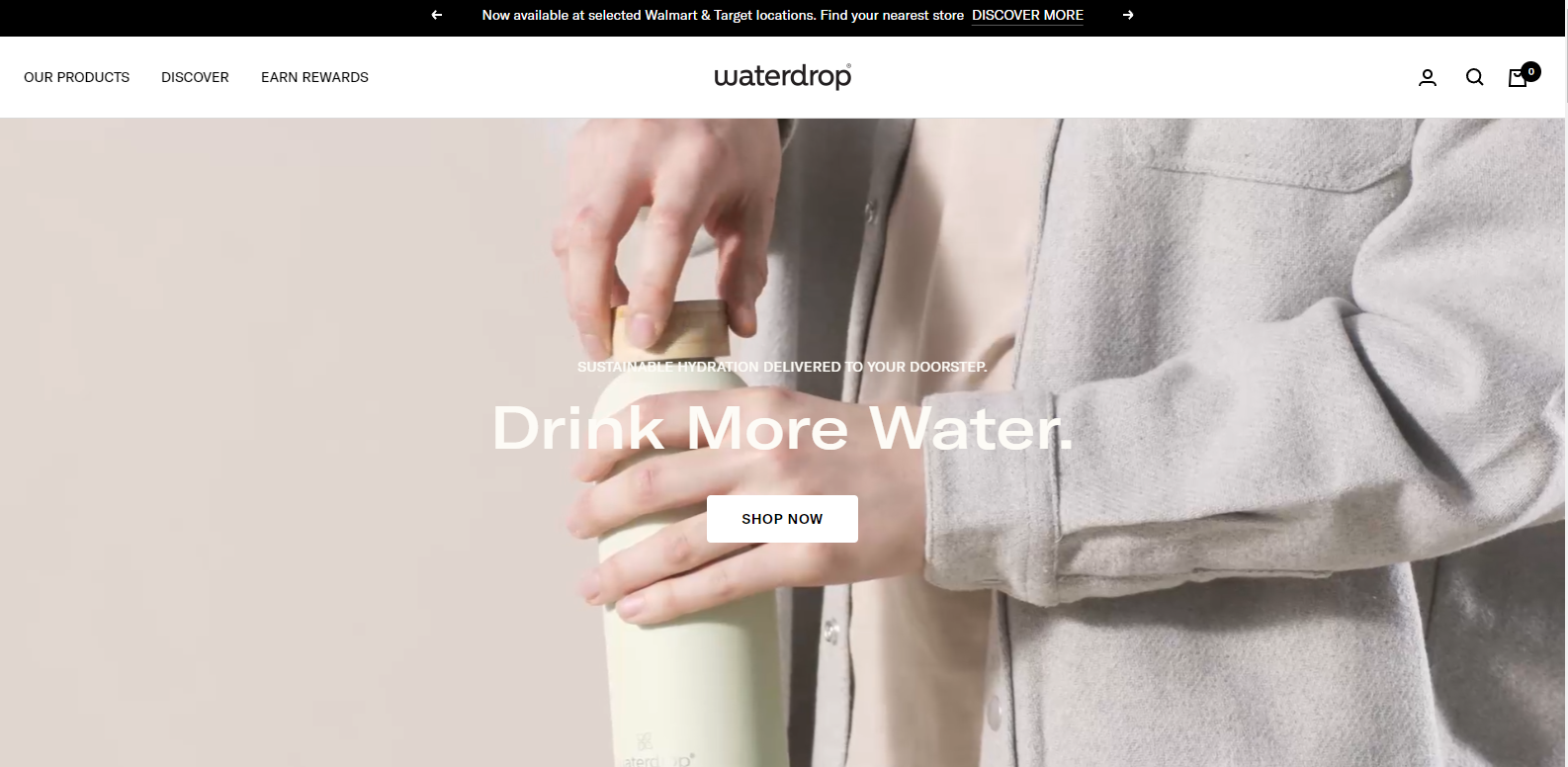 Waterdrop Landing Page