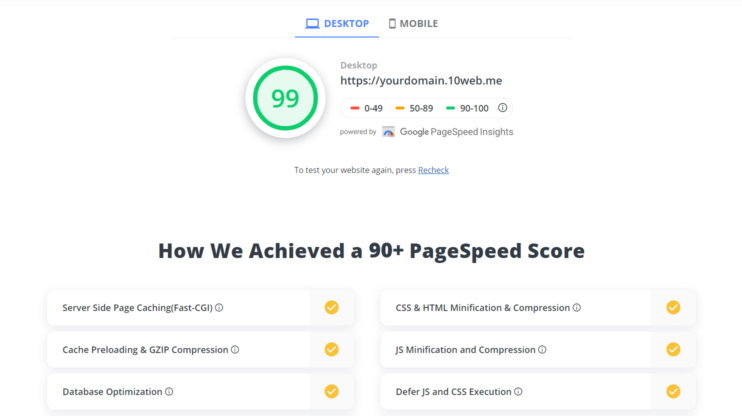 speed up page redesign