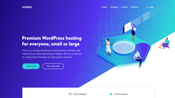 Kinsta homepage 