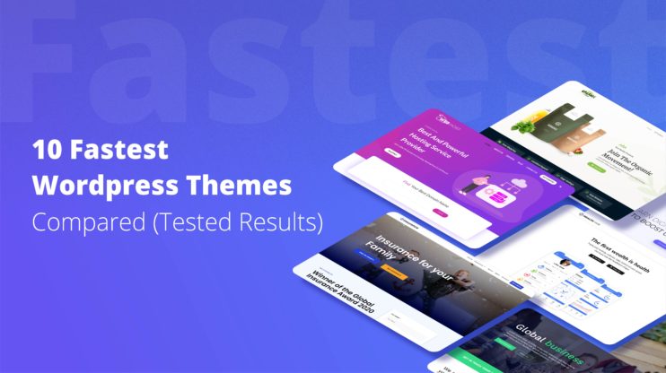fastest themes on blue background