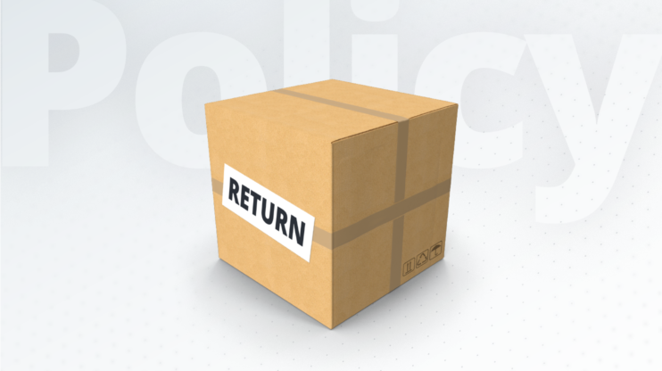 package with a return stamp
