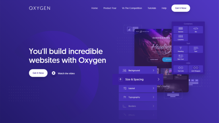 oxygen's homepage