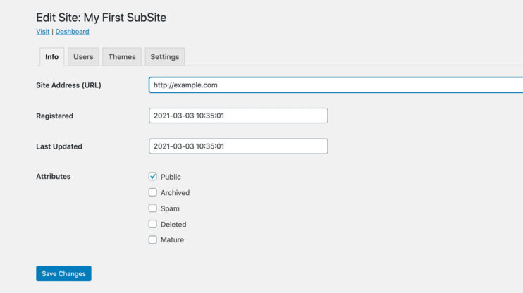Add different domains for each subsite