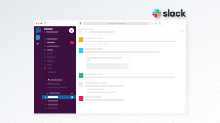 Slack's dashboard