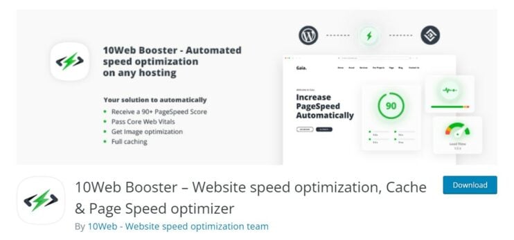 10Web Booster WordPress Banner