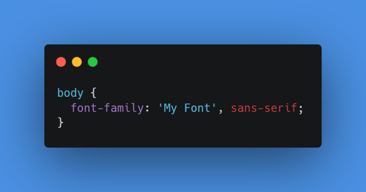 Using font in your HTML