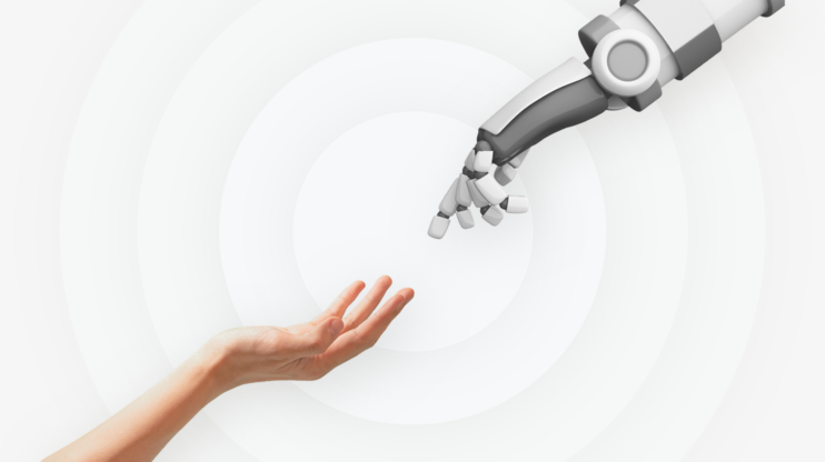 Image Displaying Human and Robot Hands