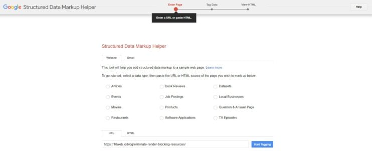 Adding Schema Markup Manually - Google Structured Data Markup Helper