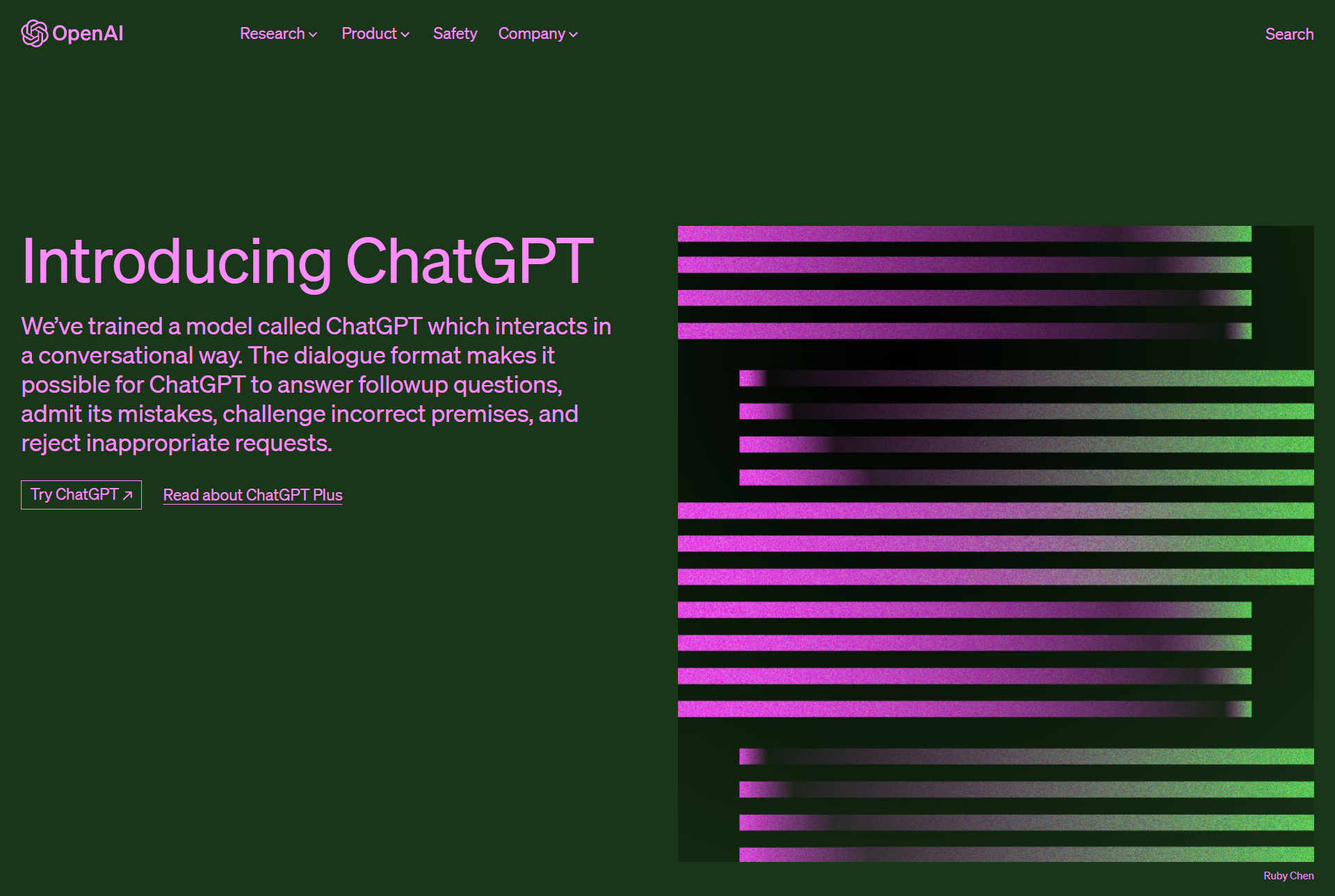 ChatGPT page