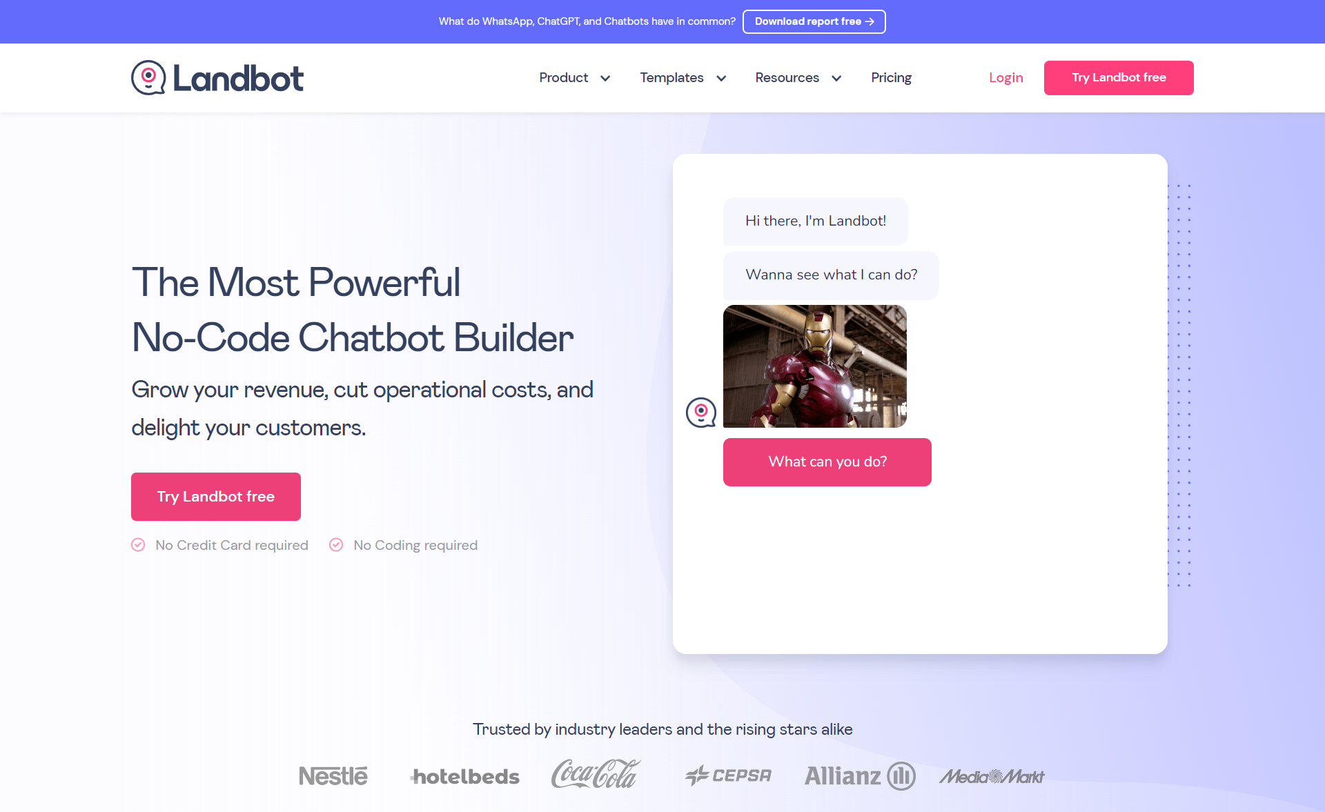 Landbot Homepage