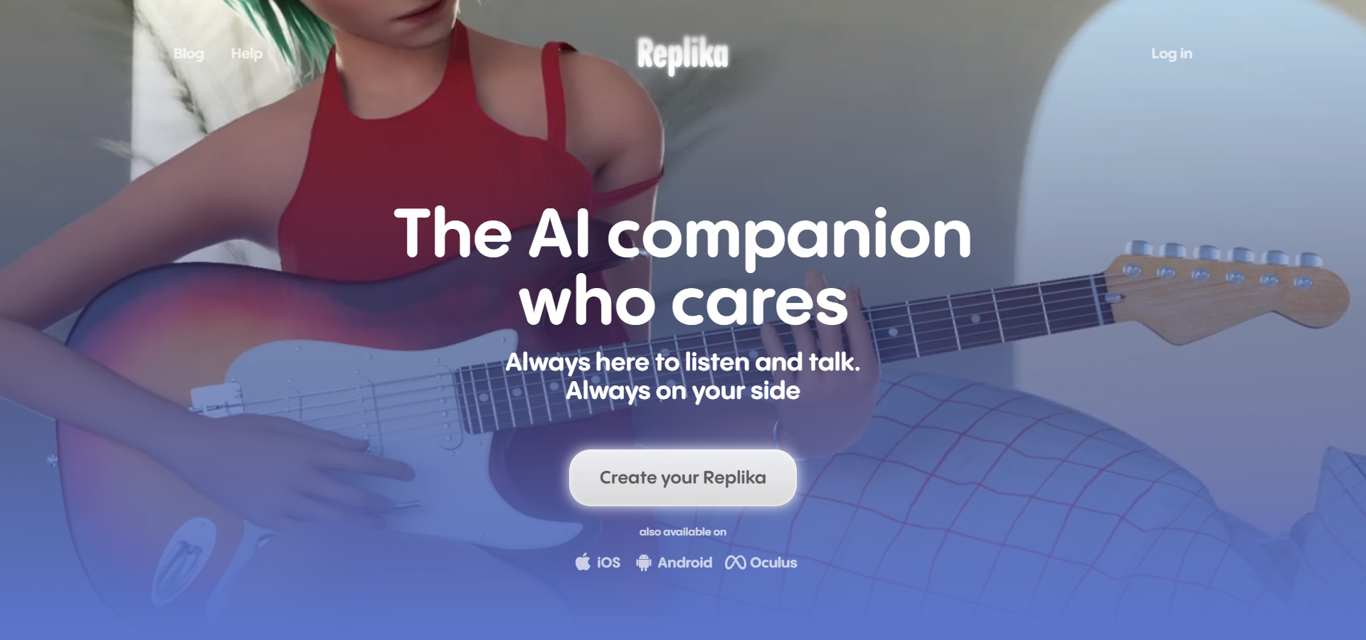 Replika Homepage