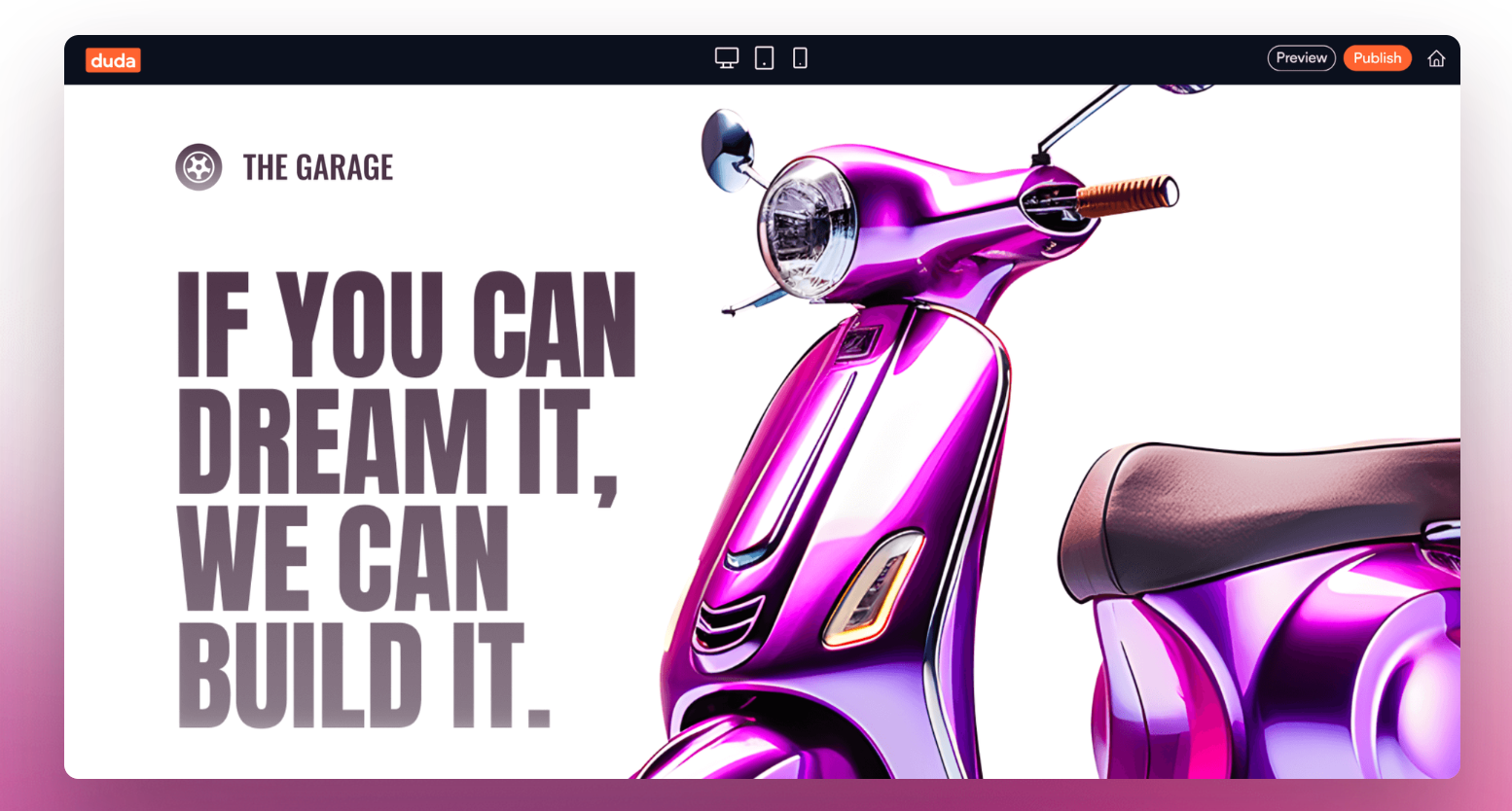 Duda no-code builder