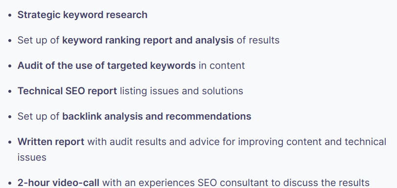 SEO Audit components in SEOPress and marketing consultants Goodness