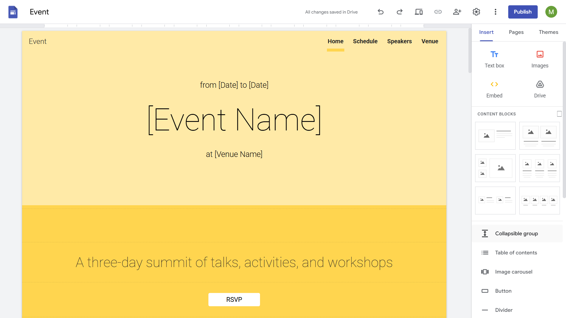 Easiest way to make a website Google Sites
