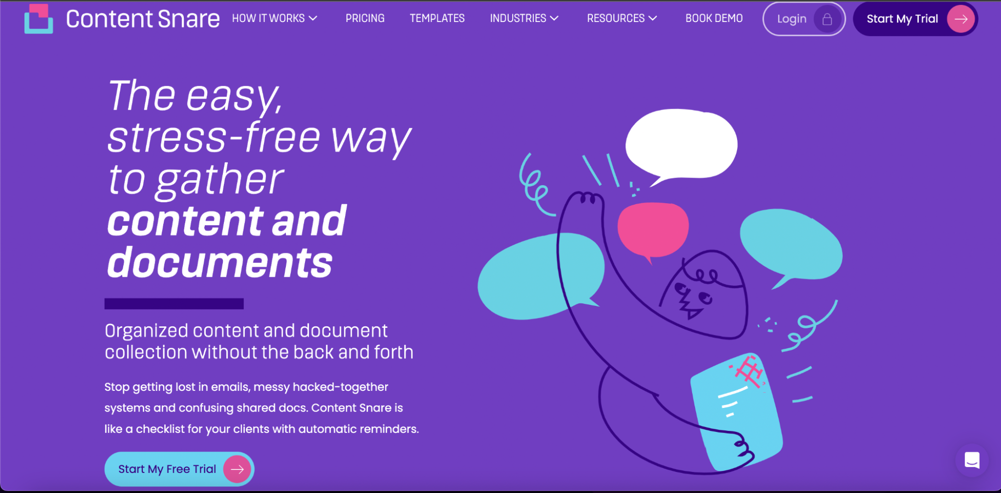 Content Snare Homepage