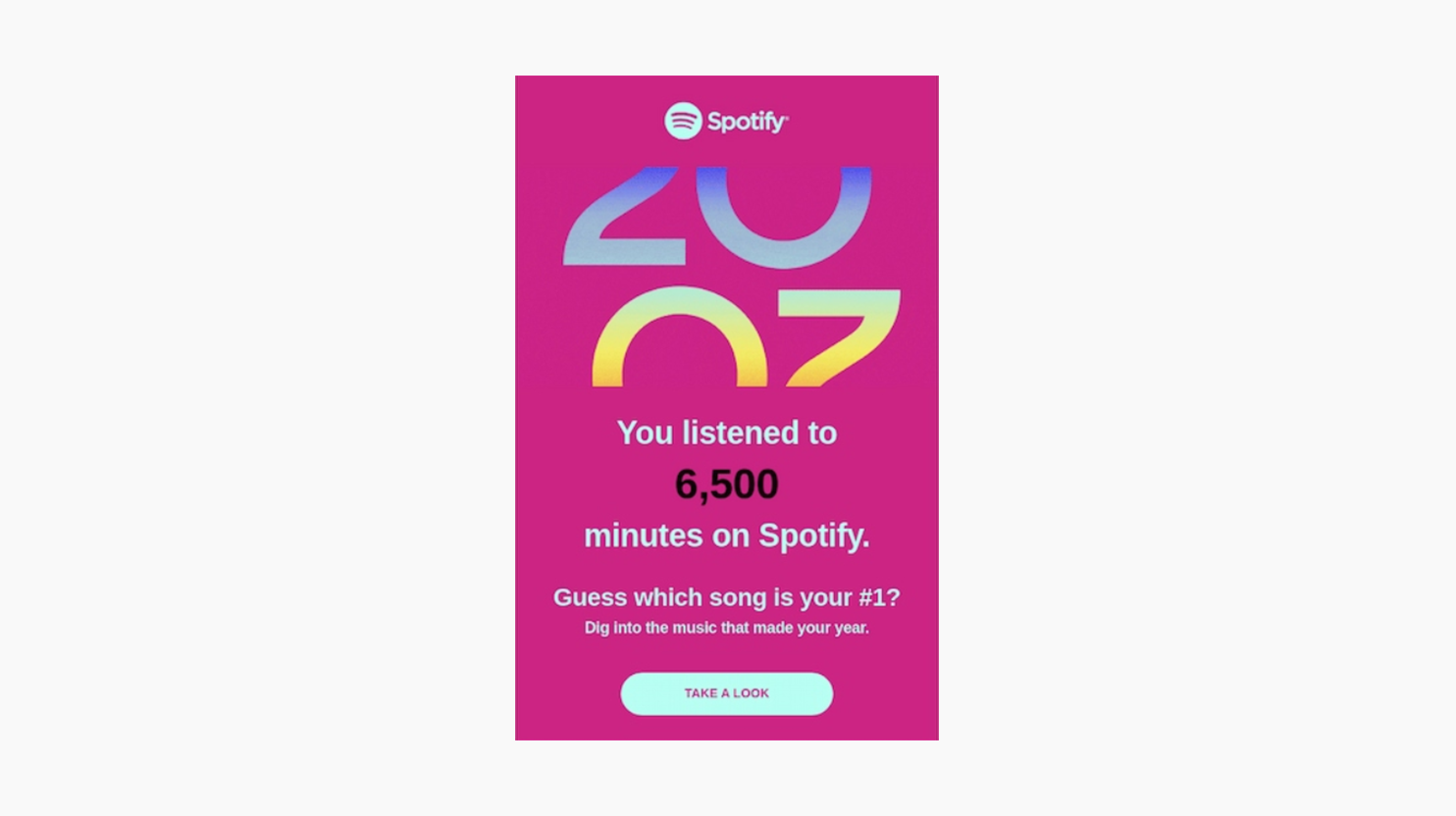 Spotify Wrapping the Year