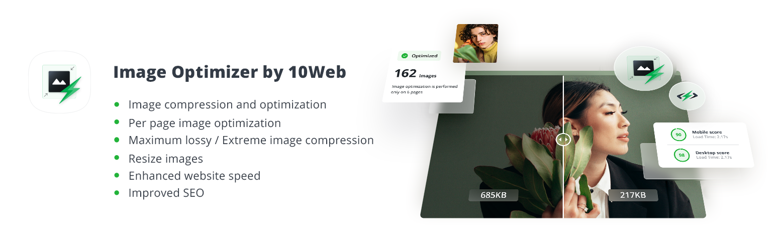 10Web Image Optimizer Banner