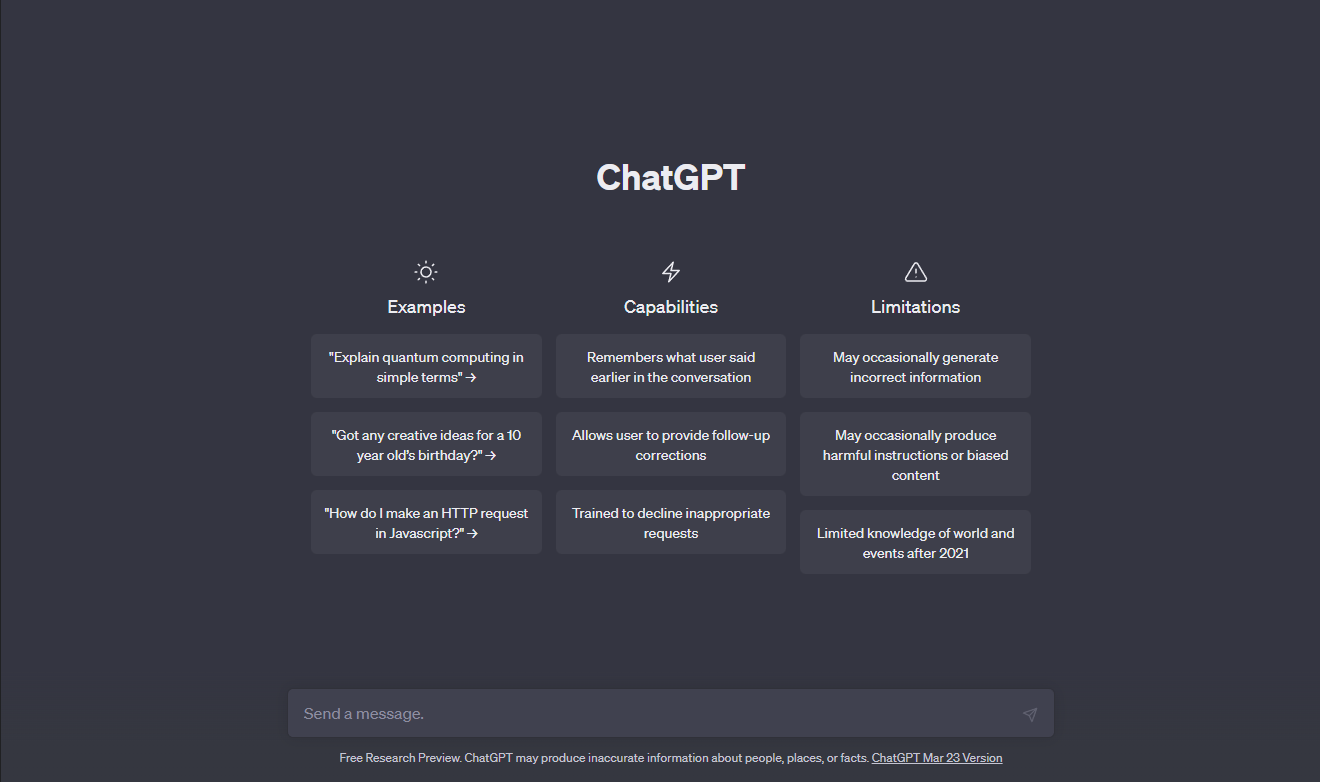 ChatGPT Overview