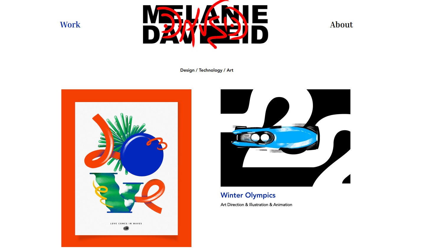 Melanie Daveid Portfolio Website