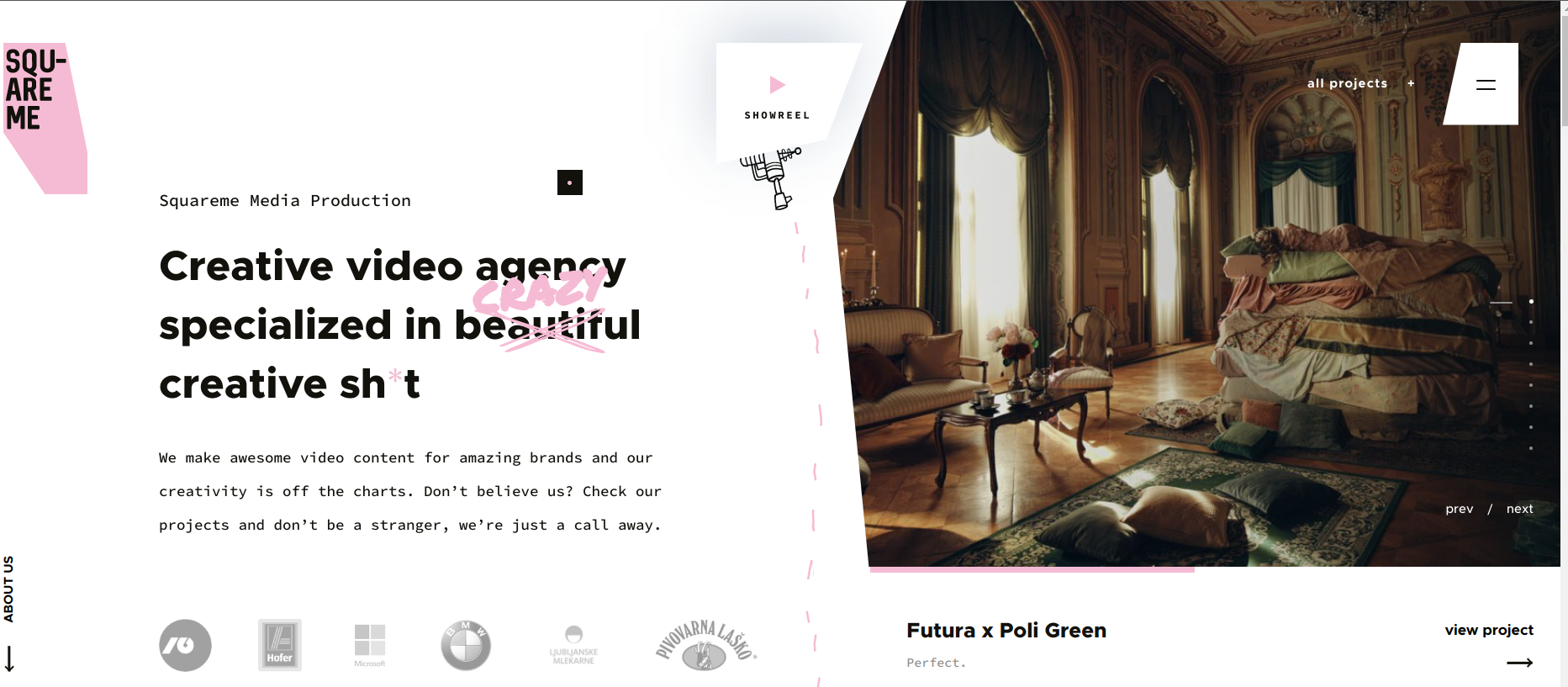 SquareMe Portfolio Website