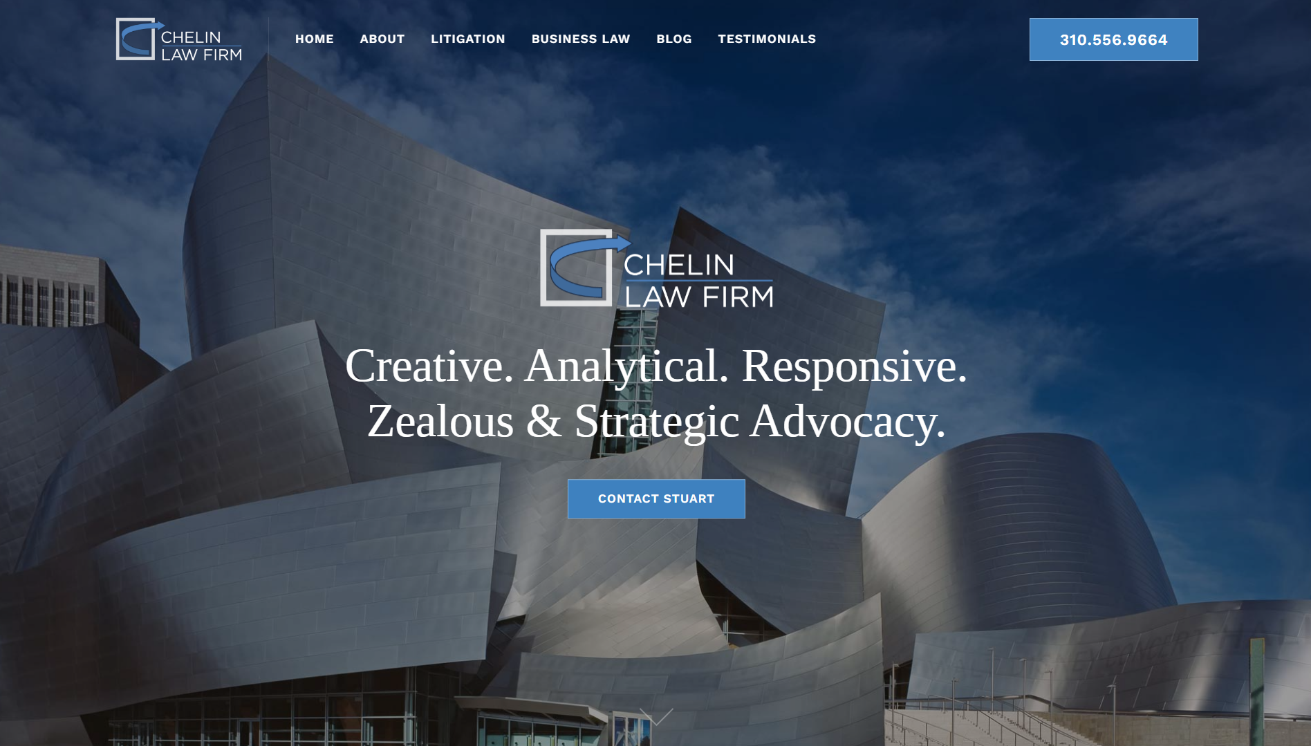 Site Web du cabinet d'avocats Chelin
