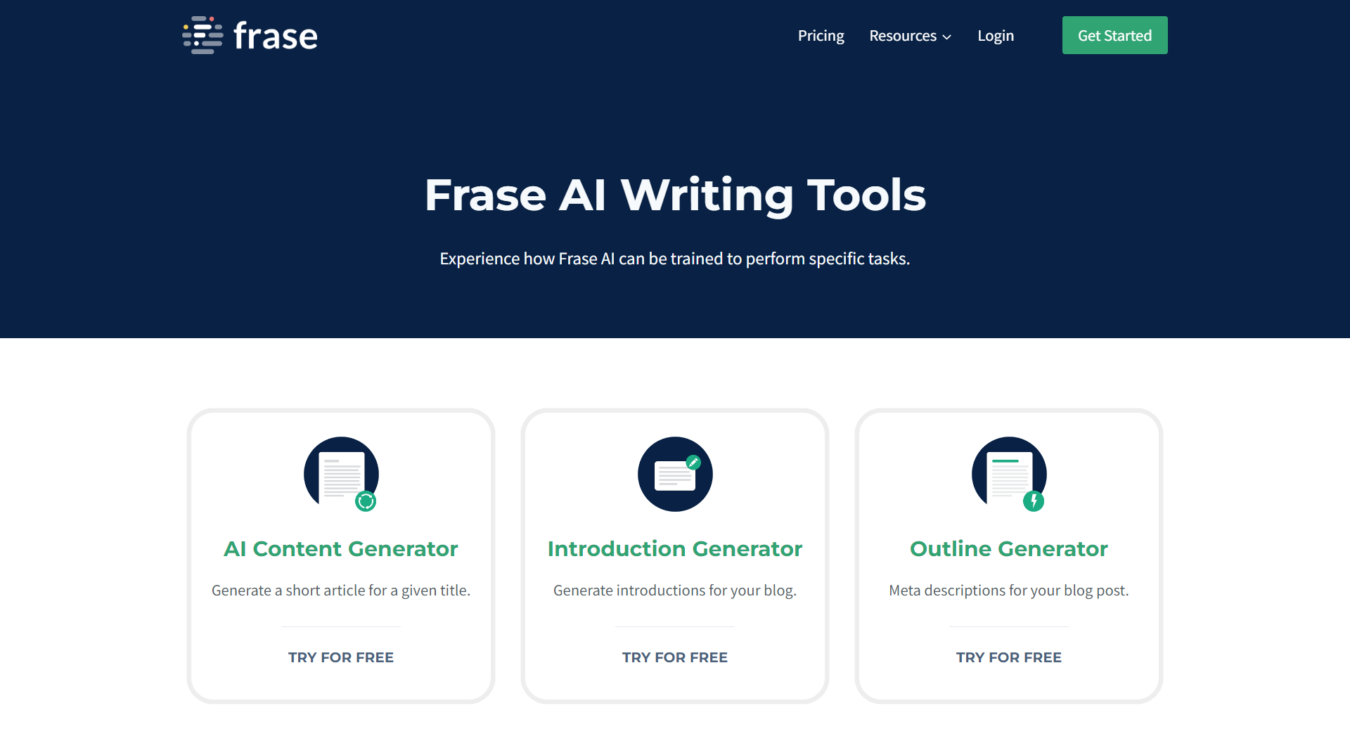 Frase AI Writing Tools