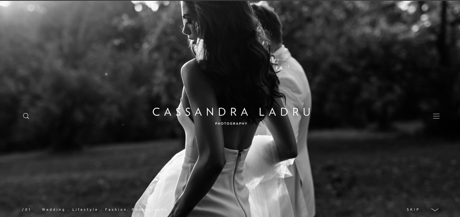 Cassandra Ladru Photography Website Example