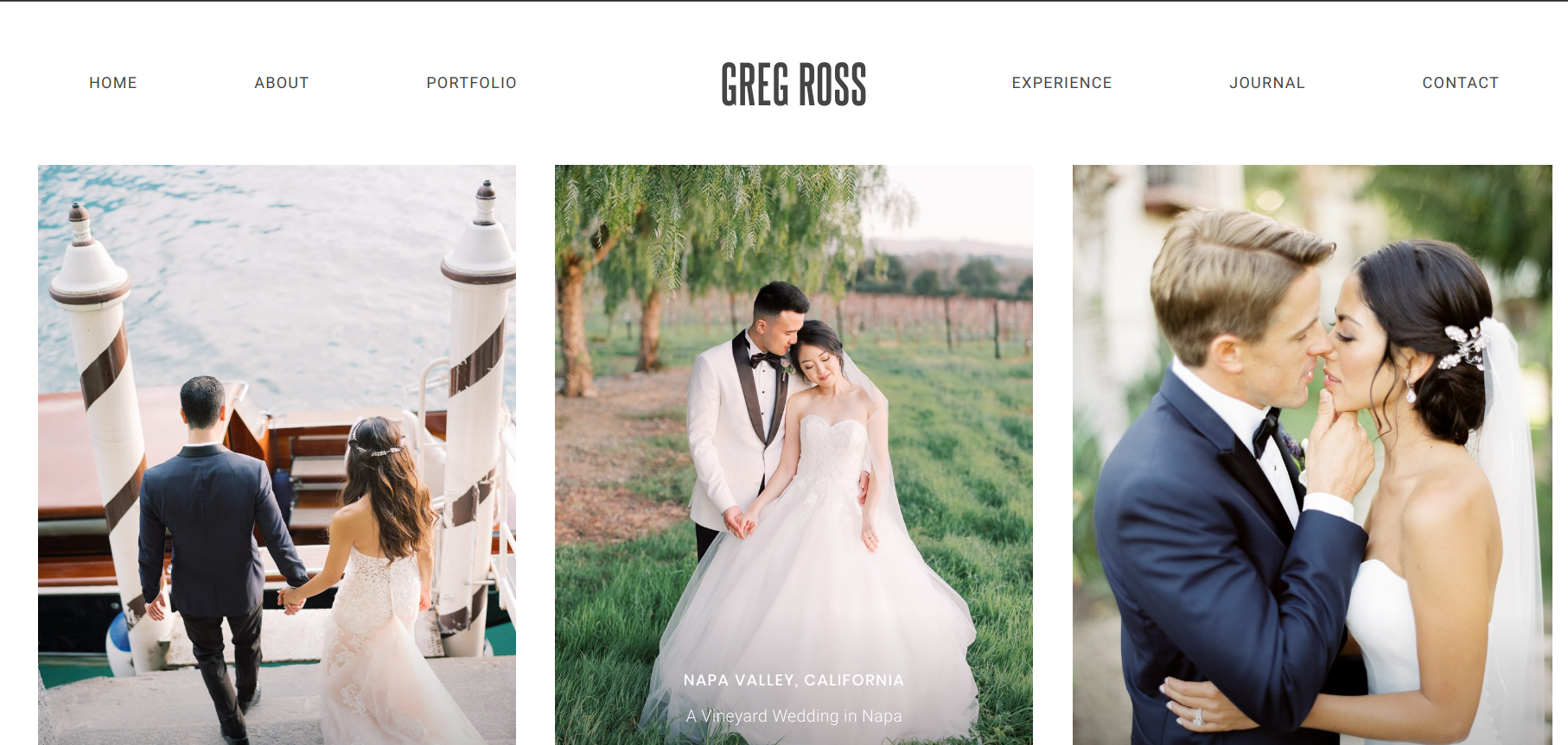 Greg Ross Photography Website Example