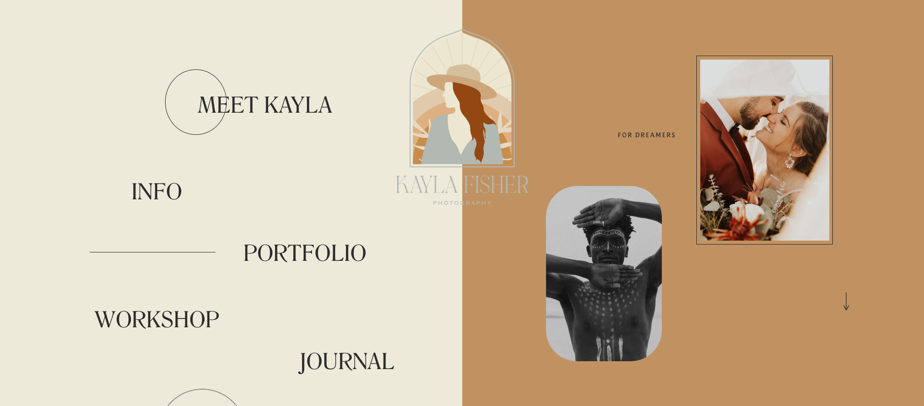 Kayla Fisher Photography Website Example