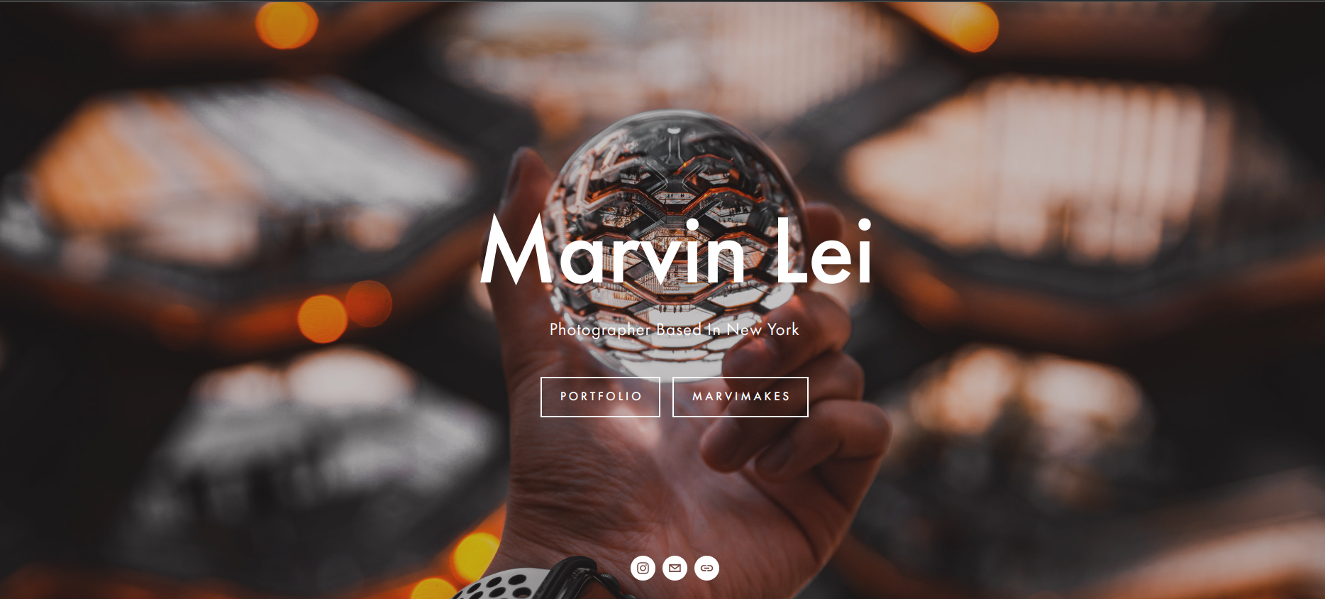 Marvin Lei Photography Website Example