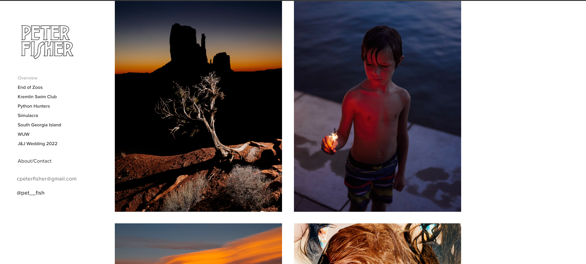 Peter Fisher Photography Website Example