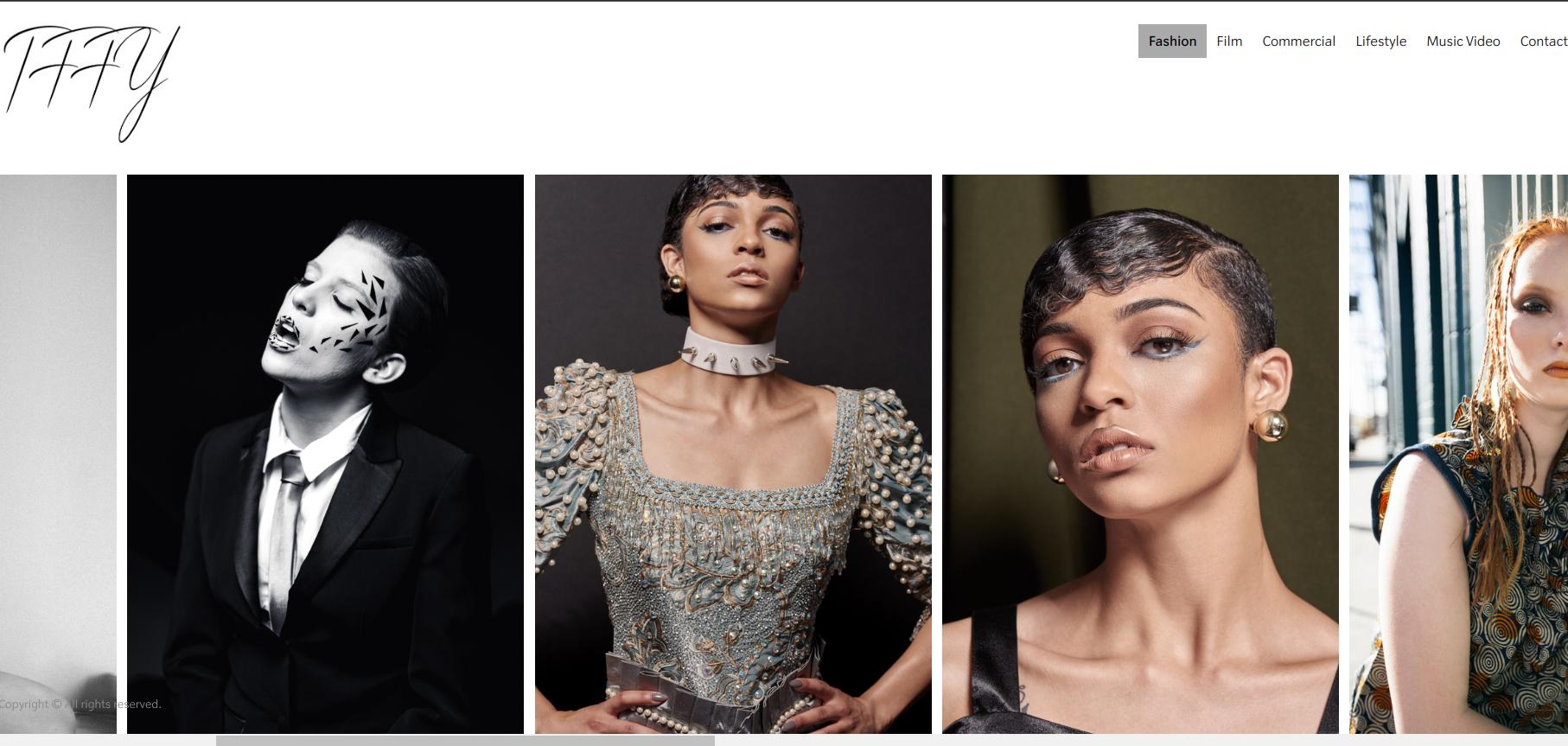 Tffy DeJesus Photography Website Example