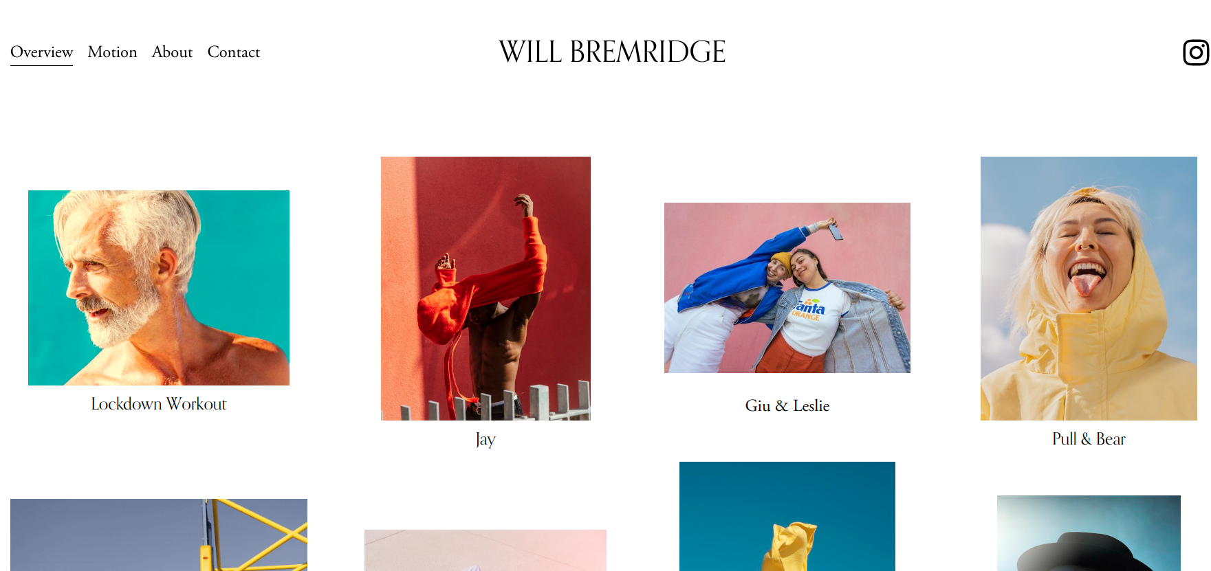 Will Bremridge Photography Website Example