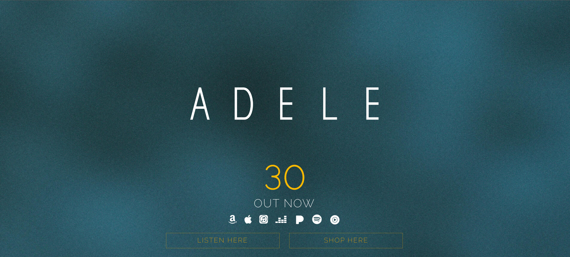 Adele Musician Website Examples