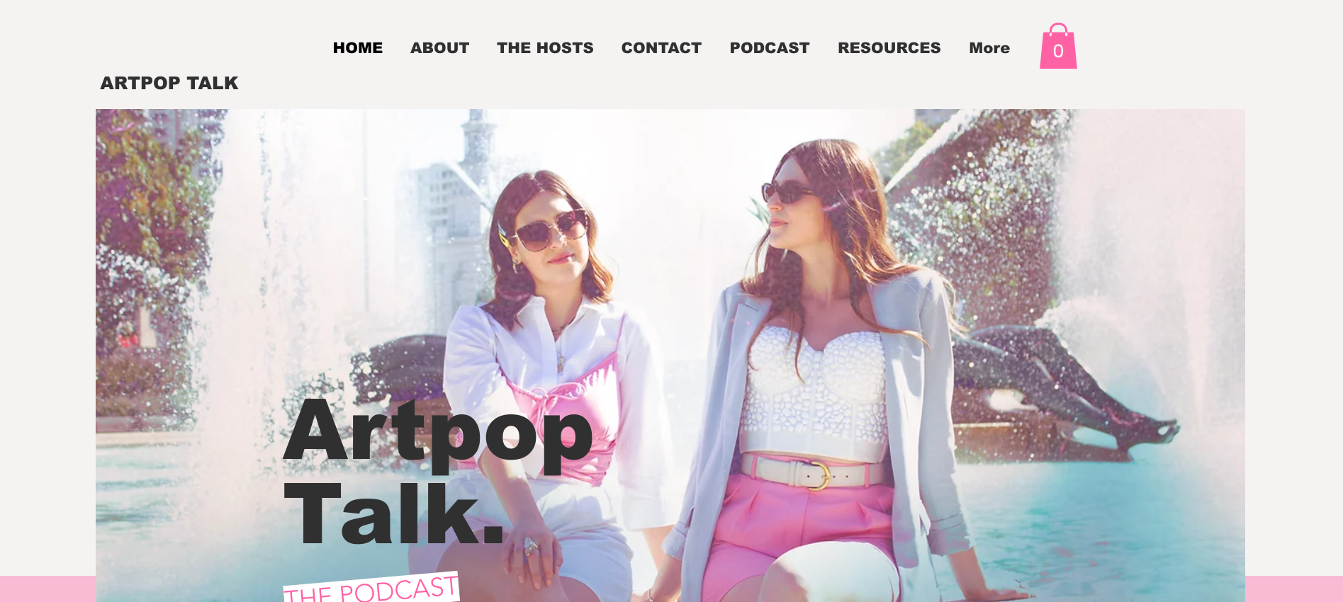 Artpop Talk Podcast Website Example