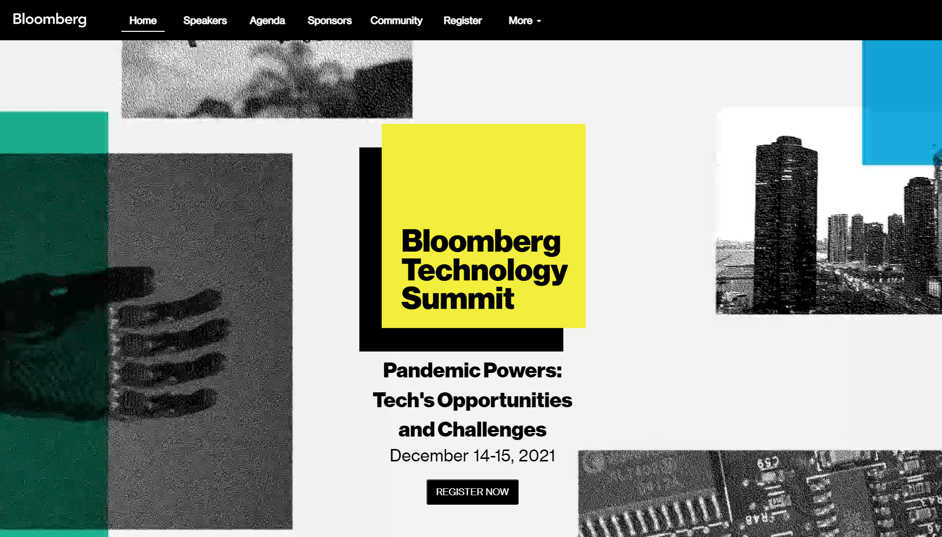 Bloomberg Technology Summit Event Website Example