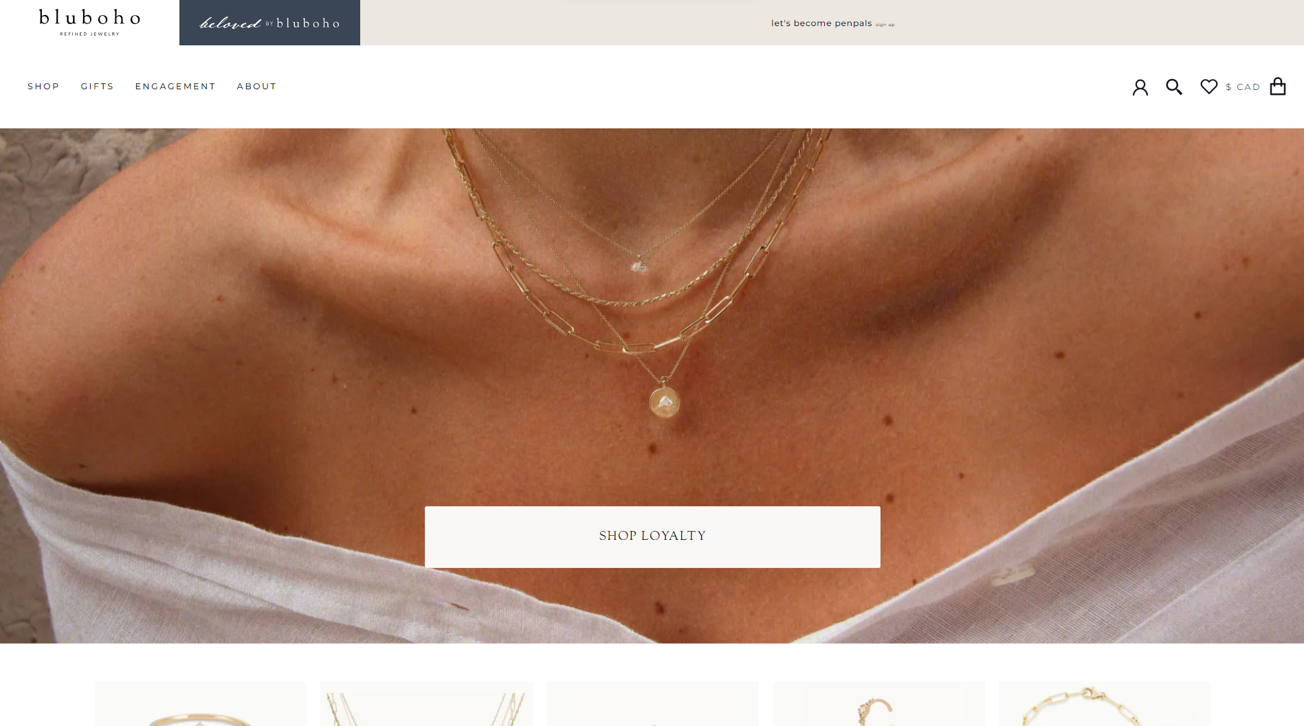 Bluboho Jewelry Website Example