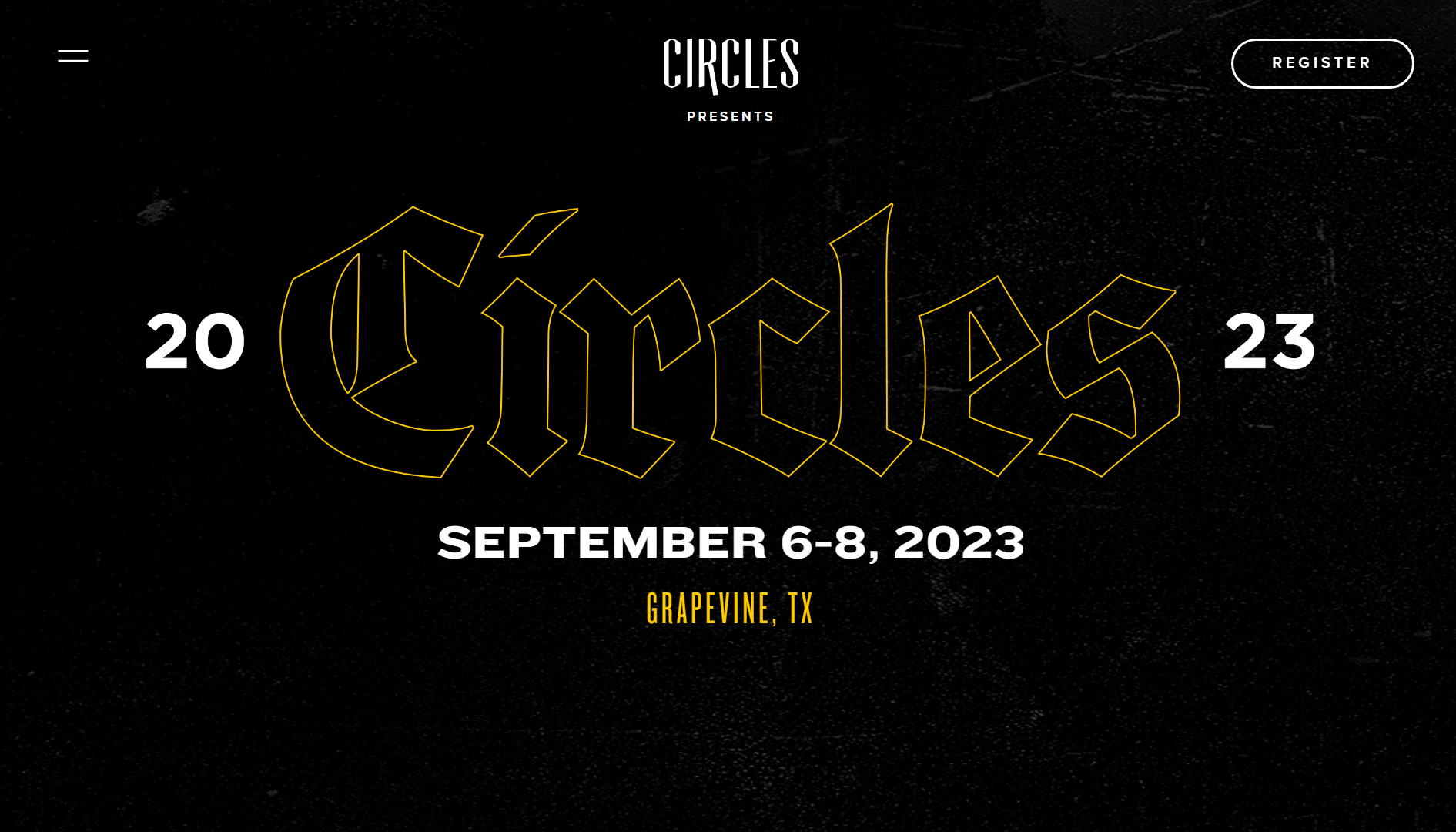 Circles Conference Event Website Example