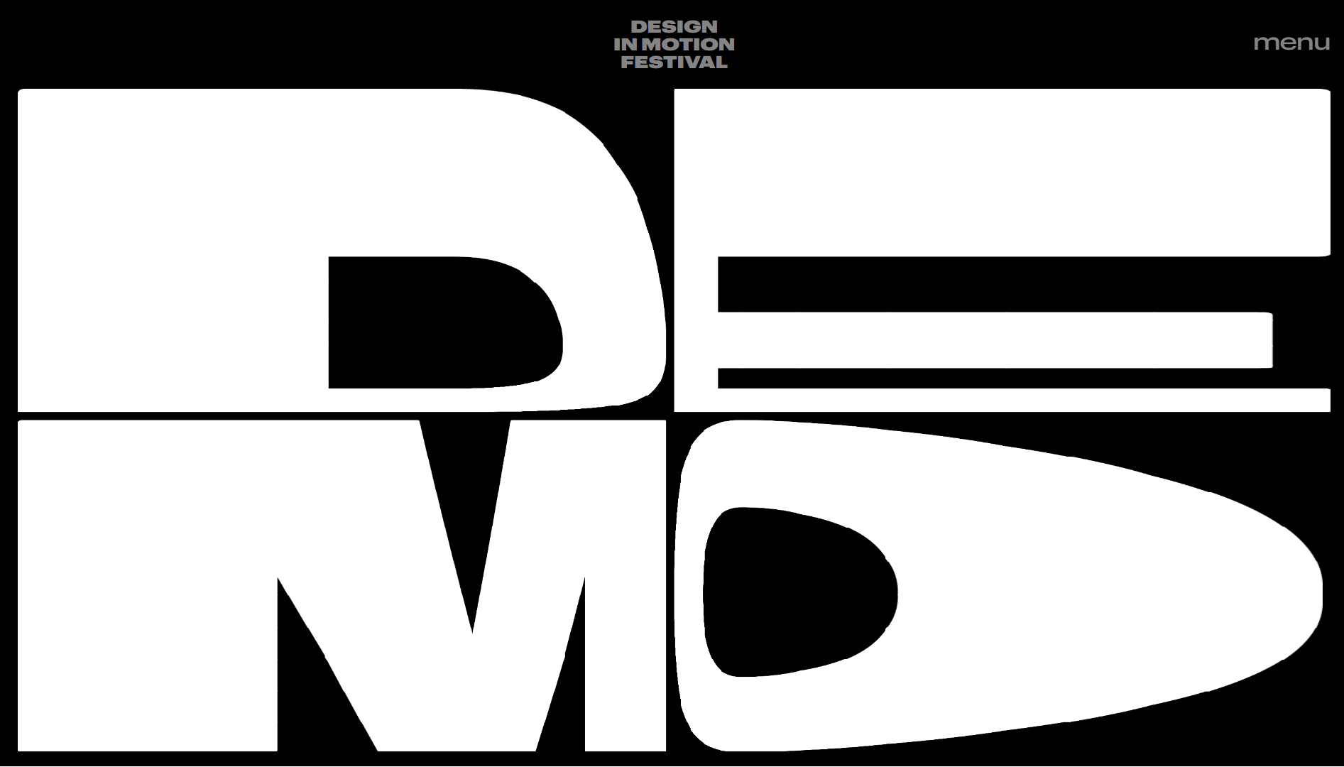 Design in Motion Festival Event Website Example