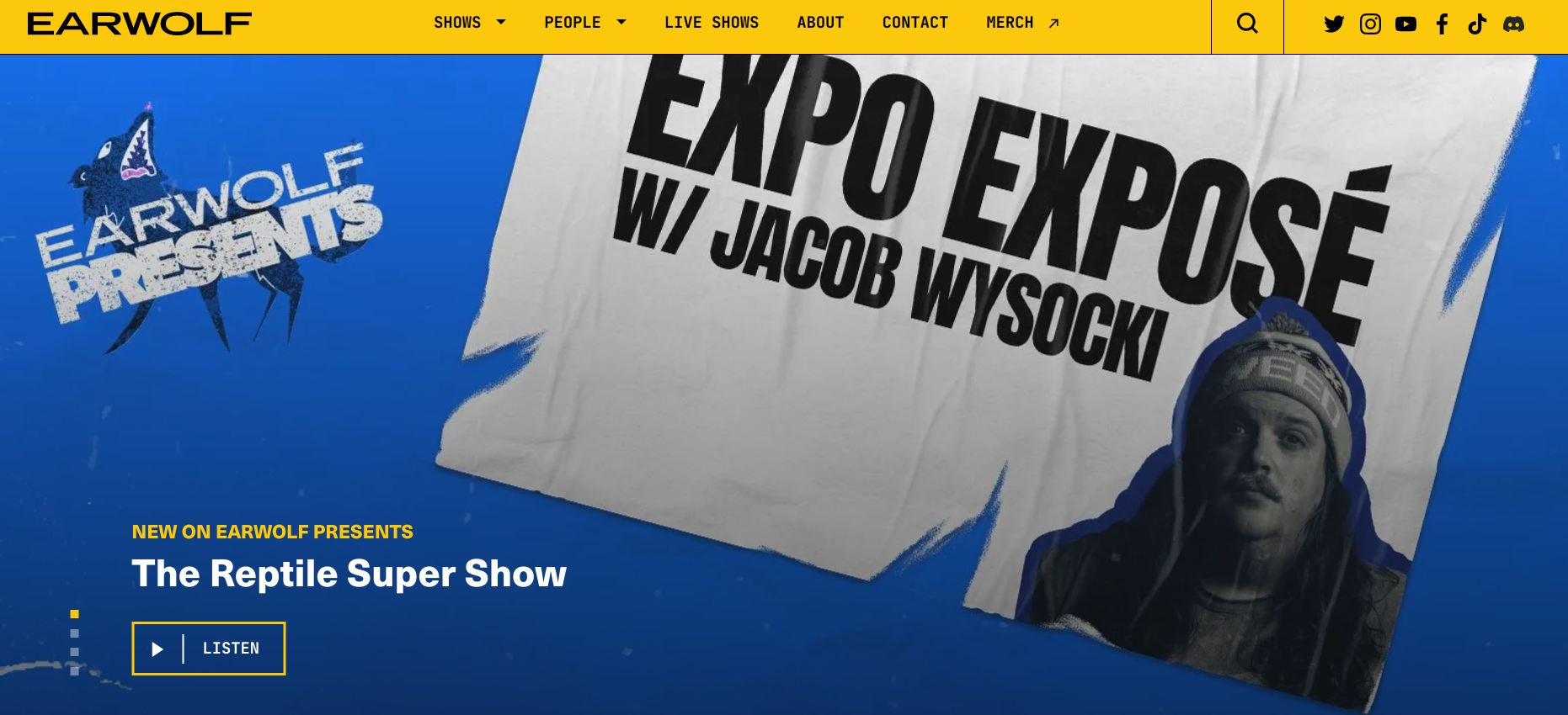 Earwolf Podcast Website Example