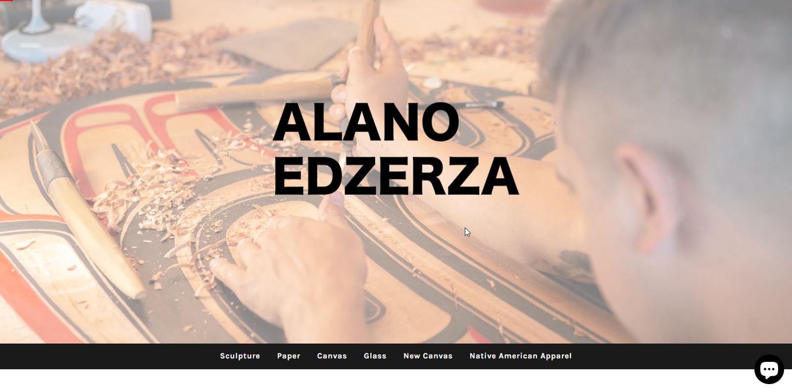 Edzera Gallery Artist Website Example