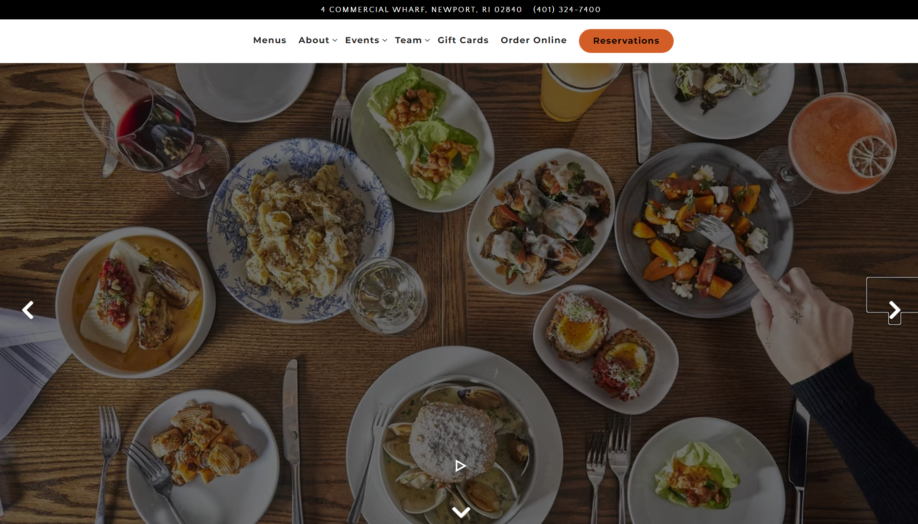 Giusto Restaurant Website Example