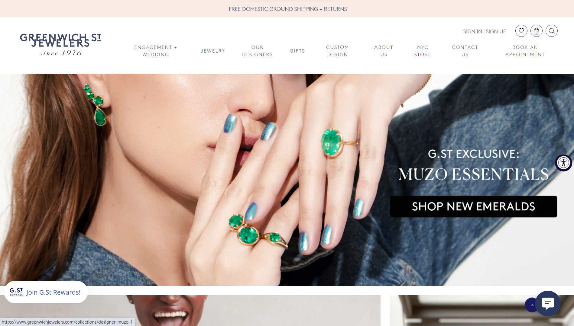 Greenwich Jewelers Jewelry Website Example